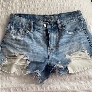 High rise denim American eagle shorts